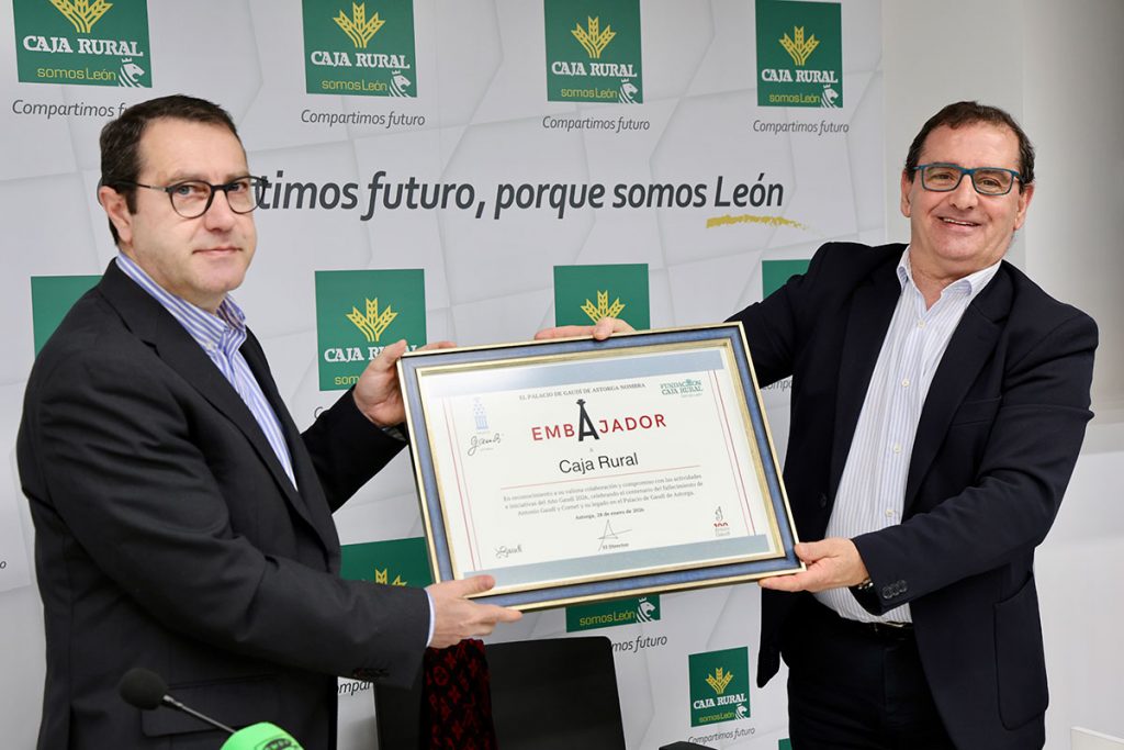 La Fundación Caja Rural se convierte en embajadora del Palacio Gaudí de Astorga en el año del centenario de la muerte del arquitecto