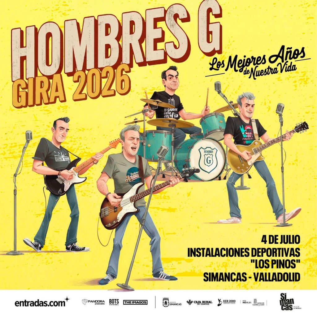 Hombres G actuará el 4 de julio en el festival Simancas Villa de la Música