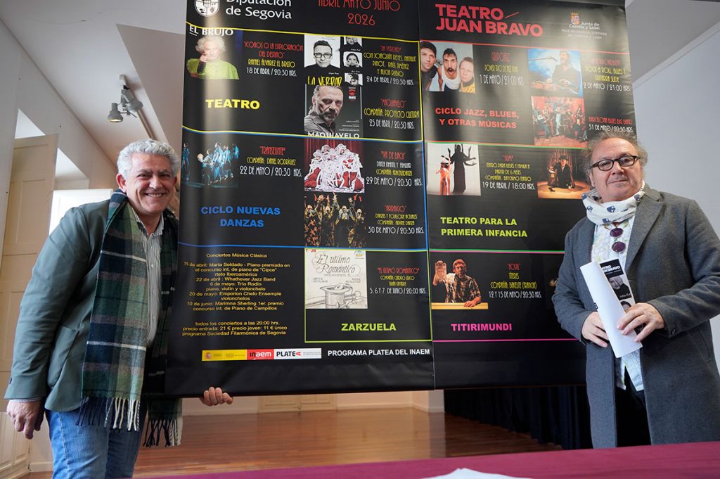 El Brujo y Joaquín Reyes, cabezas de cartel de la programación trimestral del Teatro Juan Bravo de Segovia