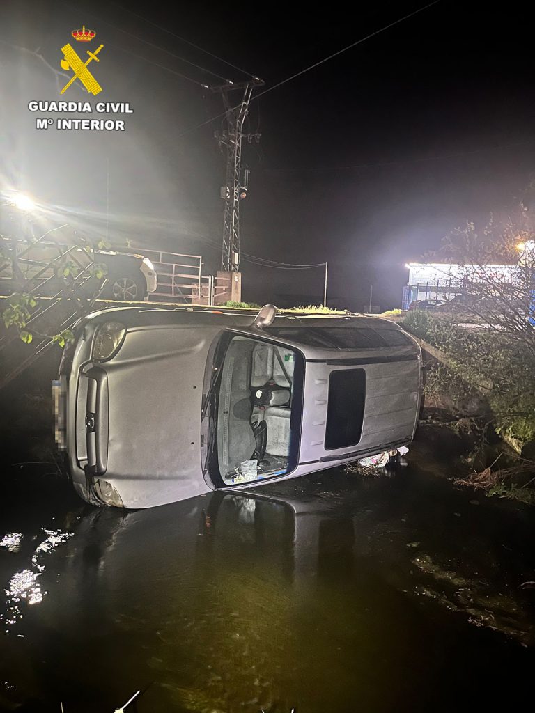 Dos investigados por siniestrar un turismo en Fuentepelayo (Segovia) y abandonar el lugar