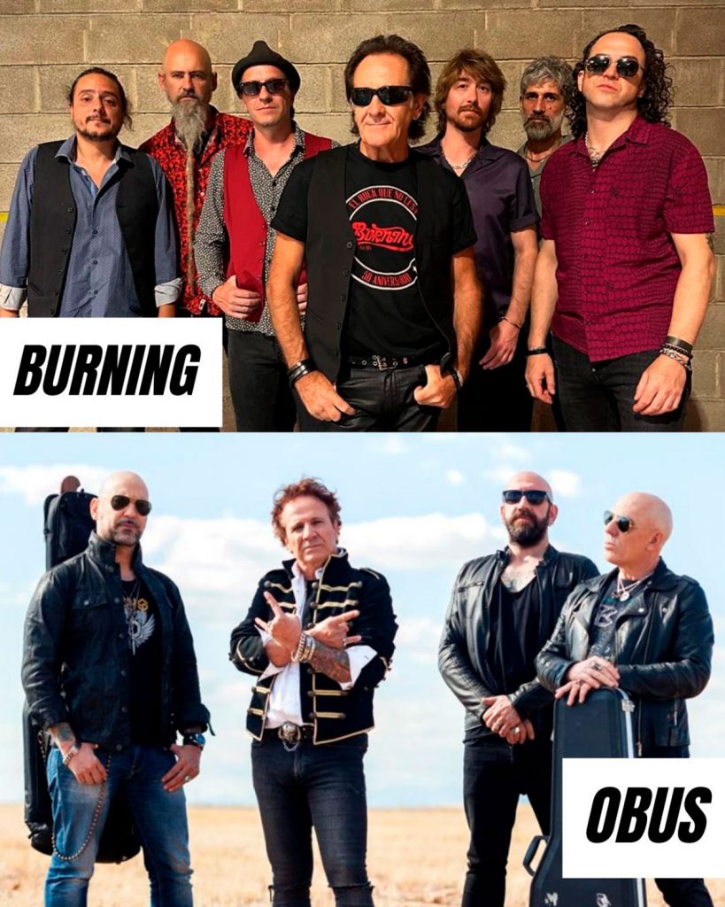 Burning y Obús llevarán su rock a la plaza mayor de Valladolid el próximo 9 de septiembre