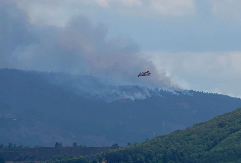 Los rayos provocan 18 incendios esta noche en la provincia de León, cuatro de ellos en nivel uno
