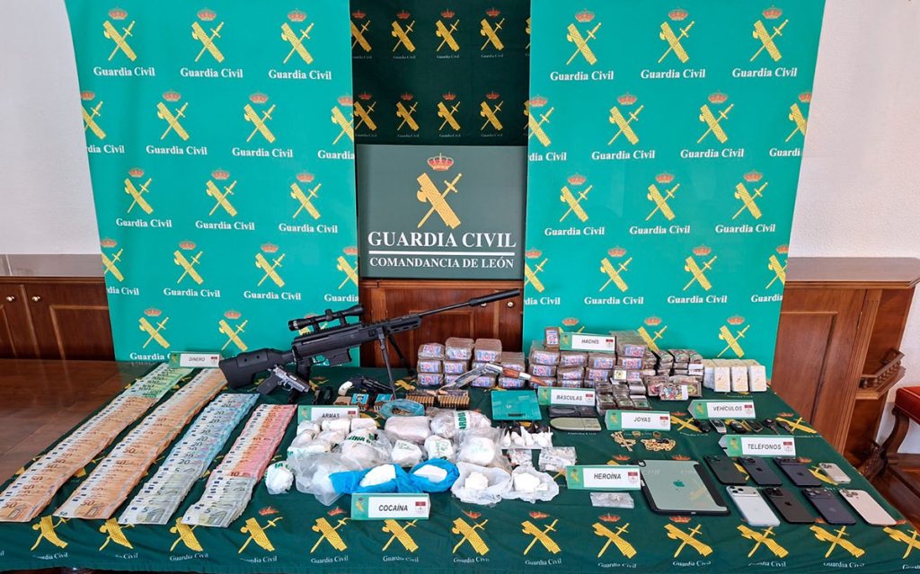Desarticulado un grupo criminal dedicado al tráfico de cocaína y hachís en León y Asturias